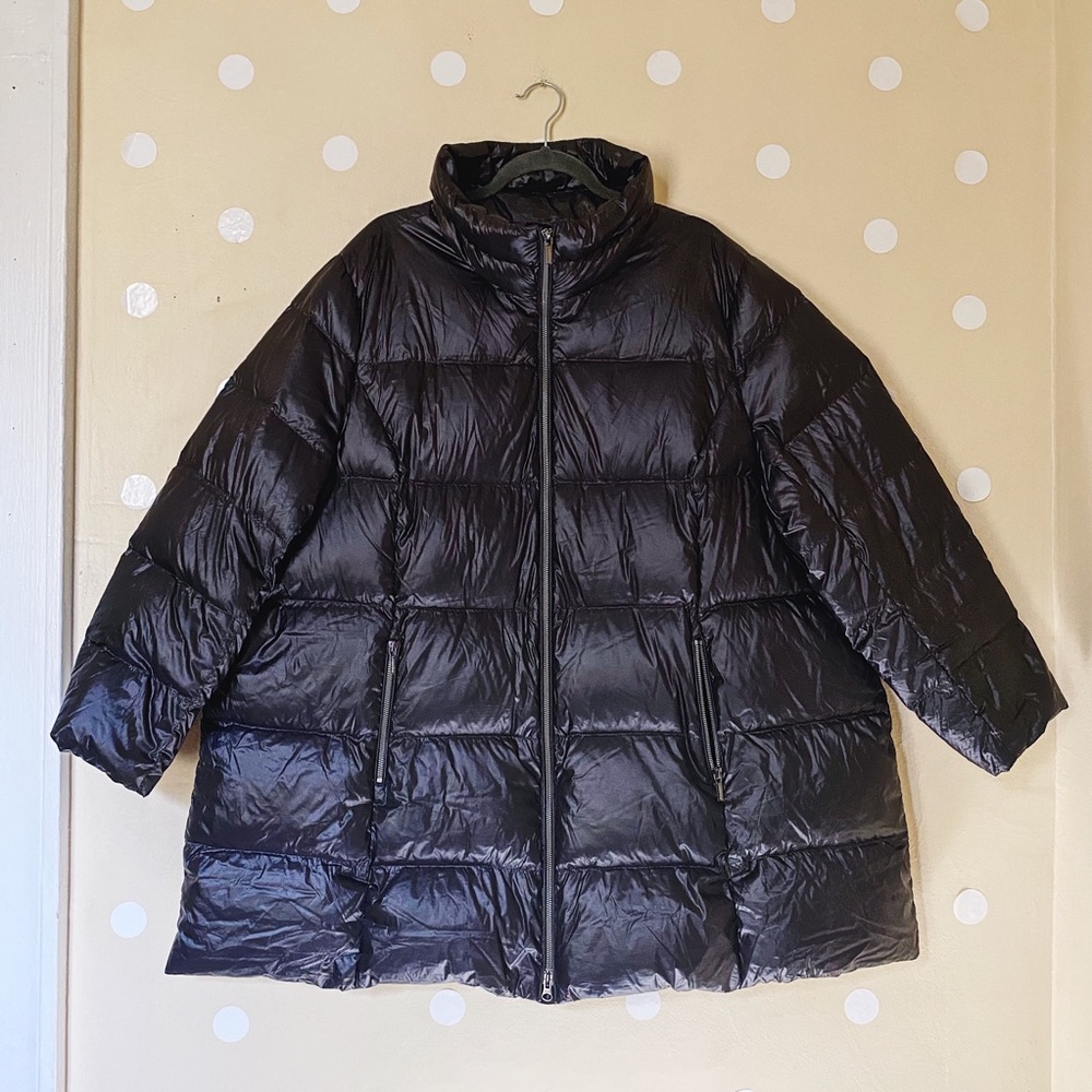 Land’s End Down Puffer Black 2X